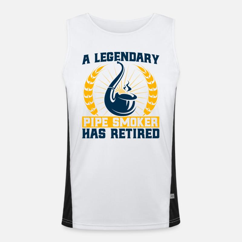 Pipe Smokers Community Pipe Smoking Pipe Tab Débardeur respirant contrasté Homme 