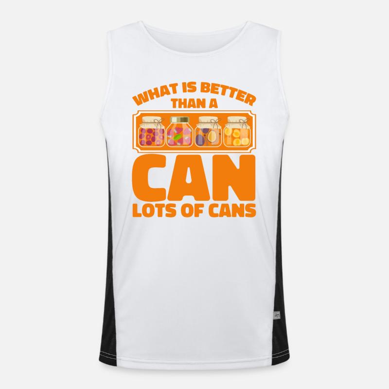 Was ist besser als eine Dose Einmachen Geschenk Funktionelles Kontrast-Tank Top für Männer 
