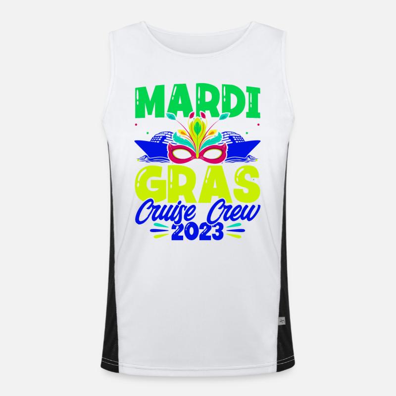 Mardi Gras Cruise Crew 2023 Mardi Gras Geschen Men's Functional Contrast Tank Top 