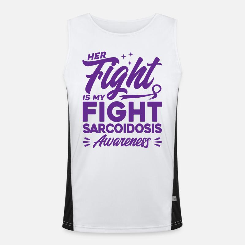Sarcoidosis Surviving Sarcoidosis Support S Men's Functional Contrast Tank Top 