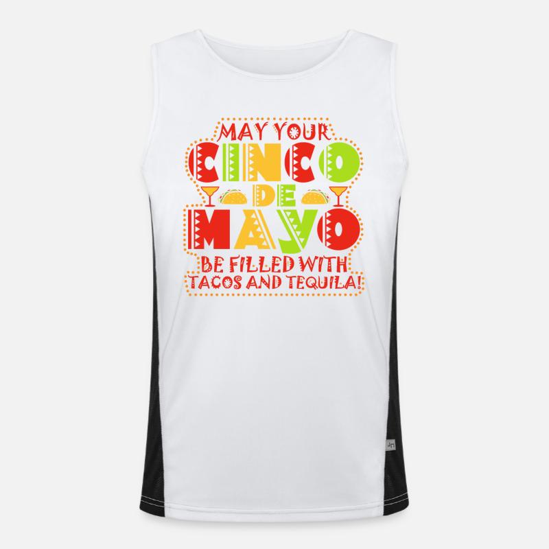 Viva Mexico Cinco De Mayo Party 5 De Mayo Cadeau Débardeur respirant contrasté Homme 