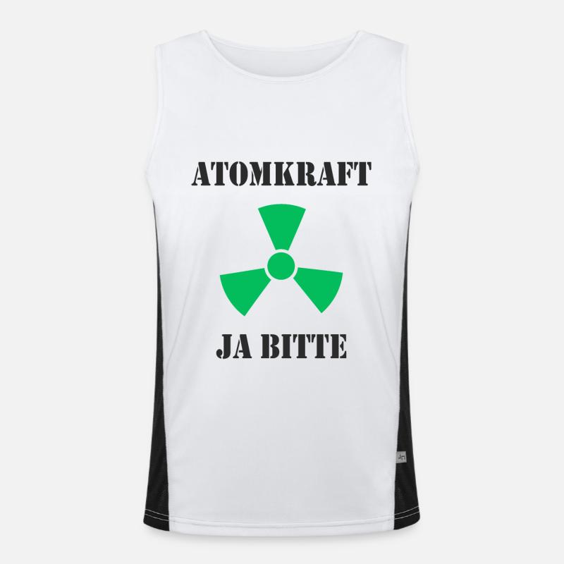 Atomkraft, Ja bitte Funktionelles Kontrast-Tank Top für Männer 