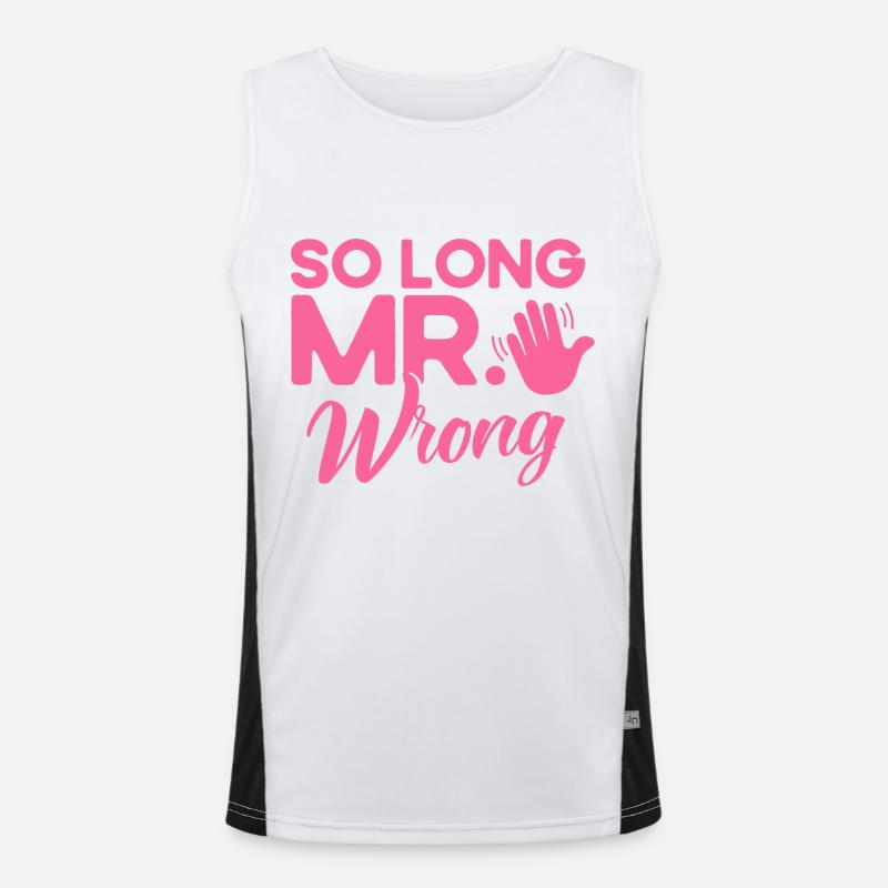 Ex Partner Scheidung Auflösung der Ehe Geschenk Funktionelles Kontrast-Tank Top für Männer 