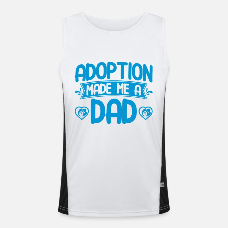 Adoption Adoptiveltern Pflegeeltern Geschenk Funktionelles Kontrast-Tank Top für Männer 