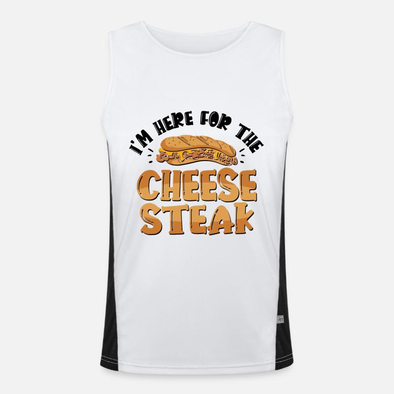 Philly Breakfast Sandwich Funktionelles Kontrast-Tank Top für Männer 