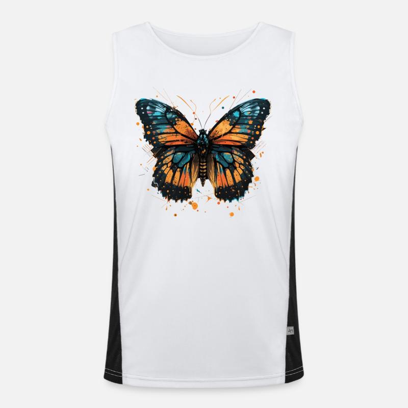 Papillon monarque Débardeur respirant contrasté Homme 
