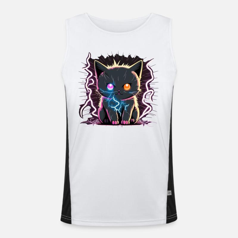 Electrified Cat Men's Functional Contrast Tank Top 