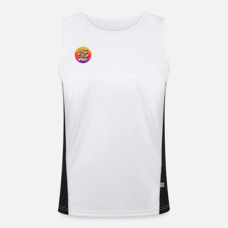 Good Vibes Only Funktionelles Kontrast-Tank Top für Männer 