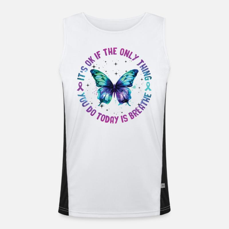 Suicide Prevention Awareness Men's Functional Contrast Tank Top 