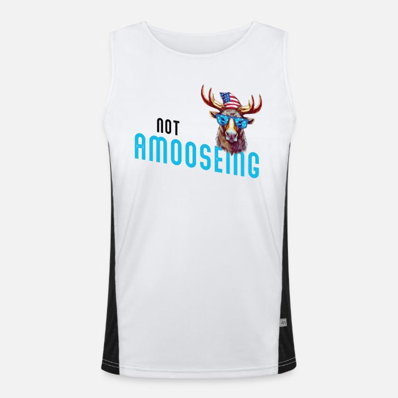 Non Amooseing Cool Moose Men's Functional Contrast Tank Top 