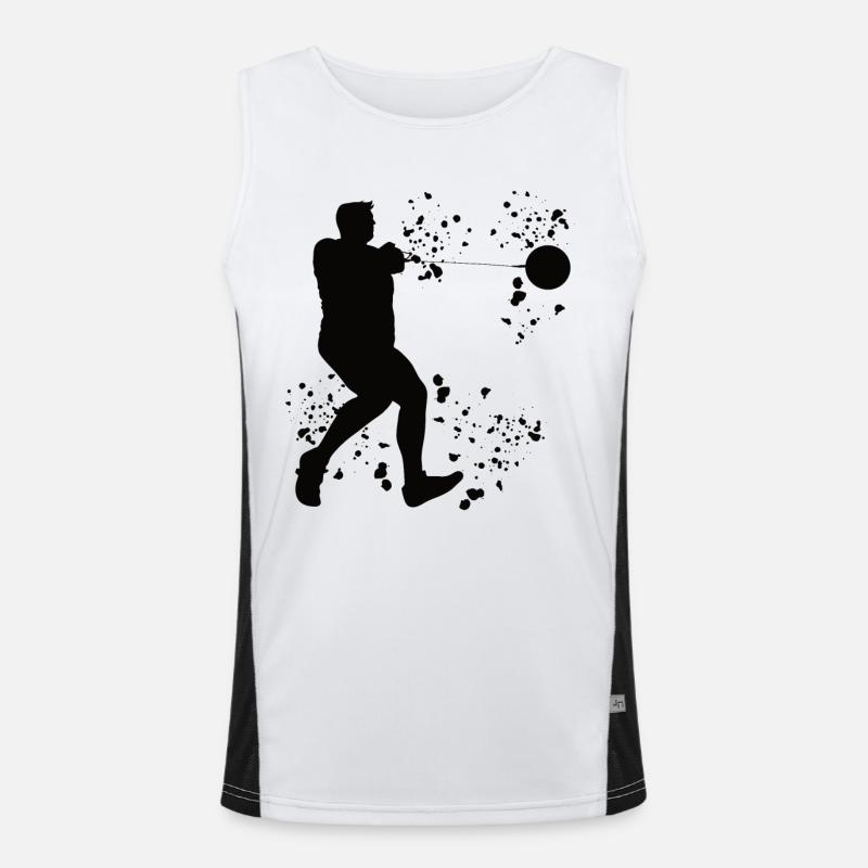 Hammerwerfer Colorsplash Hammerwerfen Funktionelles Kontrast-Tank Top für Männer 