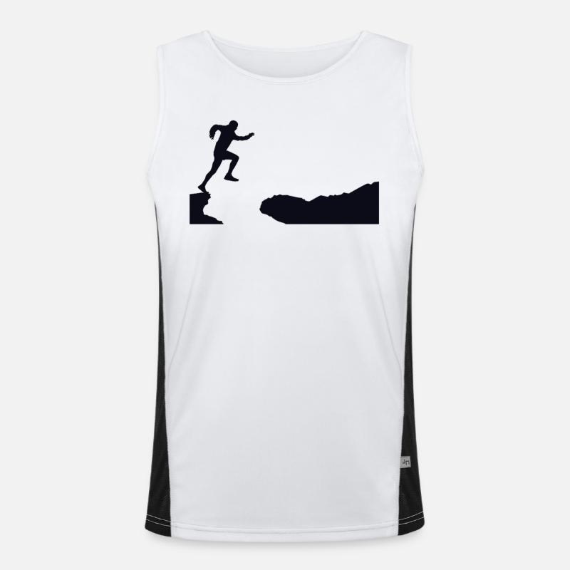 Trail Runner Cross Trail Bergläufer Funktionelles Kontrast-Tank Top für Männer 