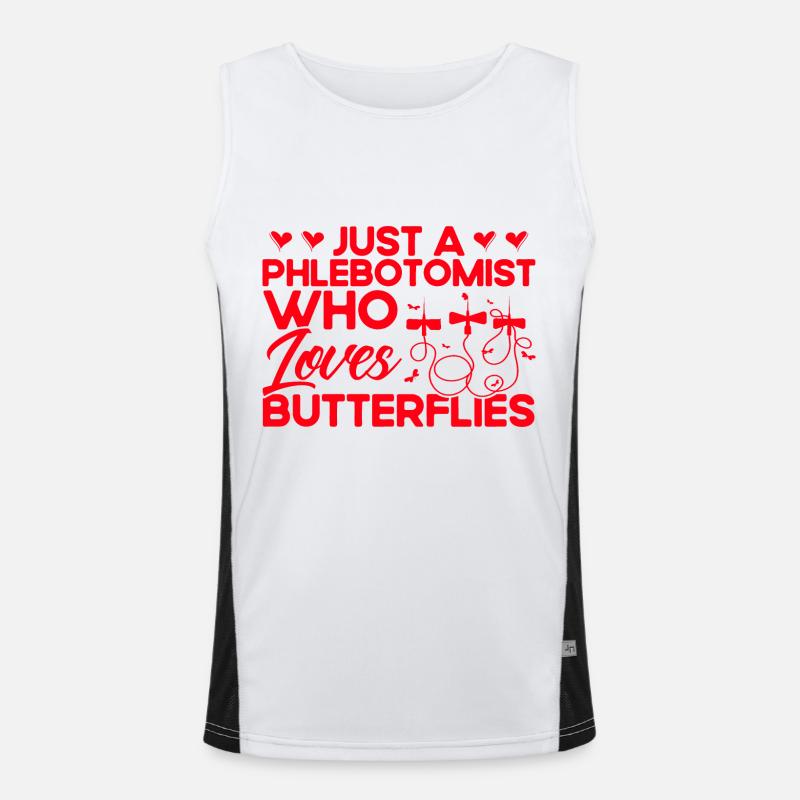 Phlebotomie Labor Phlebotomist Phlebotomist Tech G Funktionelles Kontrast-Tank Top für Männer 