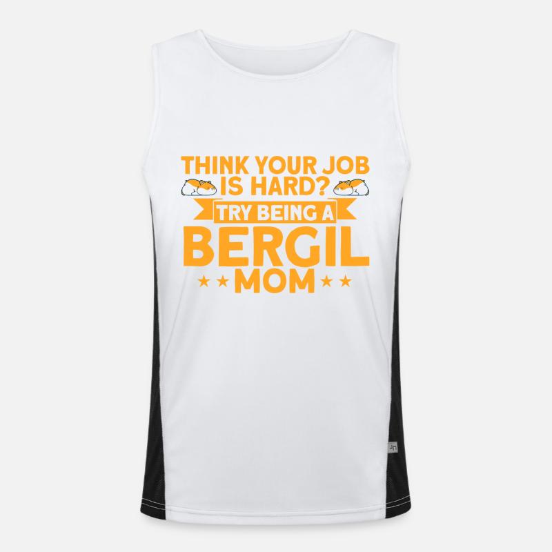 Gerbille Gerbille Gerbil Lover Cadeau Débardeur respirant contrasté Homme 