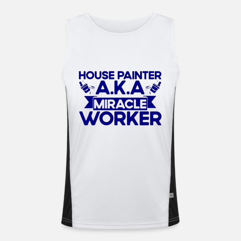 Building Painter Color Mix Painter Gift Débardeur respirant contrasté Homme 