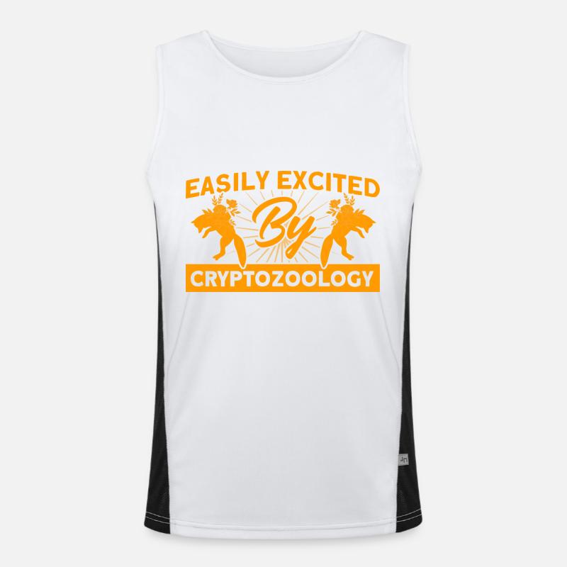 Cryptozoology Kryptoide Monster Nerd Gift Men's Functional Contrast Tank Top 