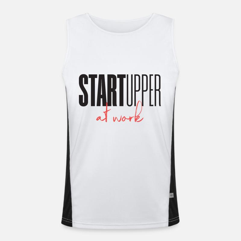 Startupper Startup at work Men's Functional Contrast Tank Top 