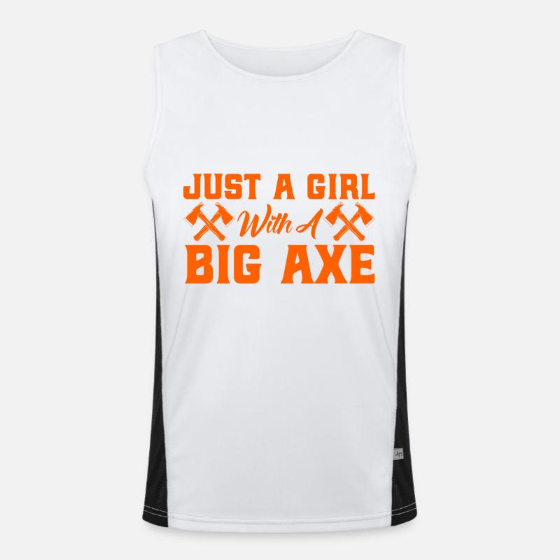 Axe Thrower Competitions in Axe Throwing Axes Men's Functional Contrast Tank Top 