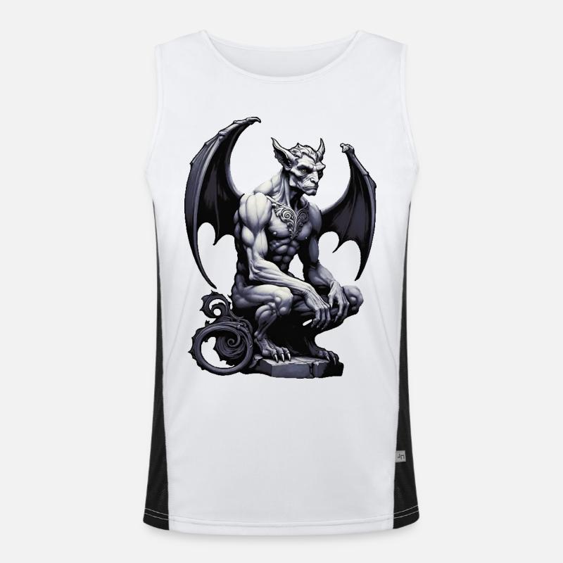 Gargoyle Funktionelles Kontrast-Tank Top für Männer 