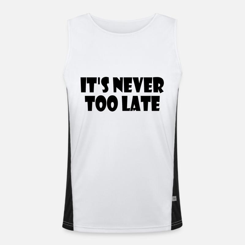 Its never too late Débardeur respirant contrasté Homme 