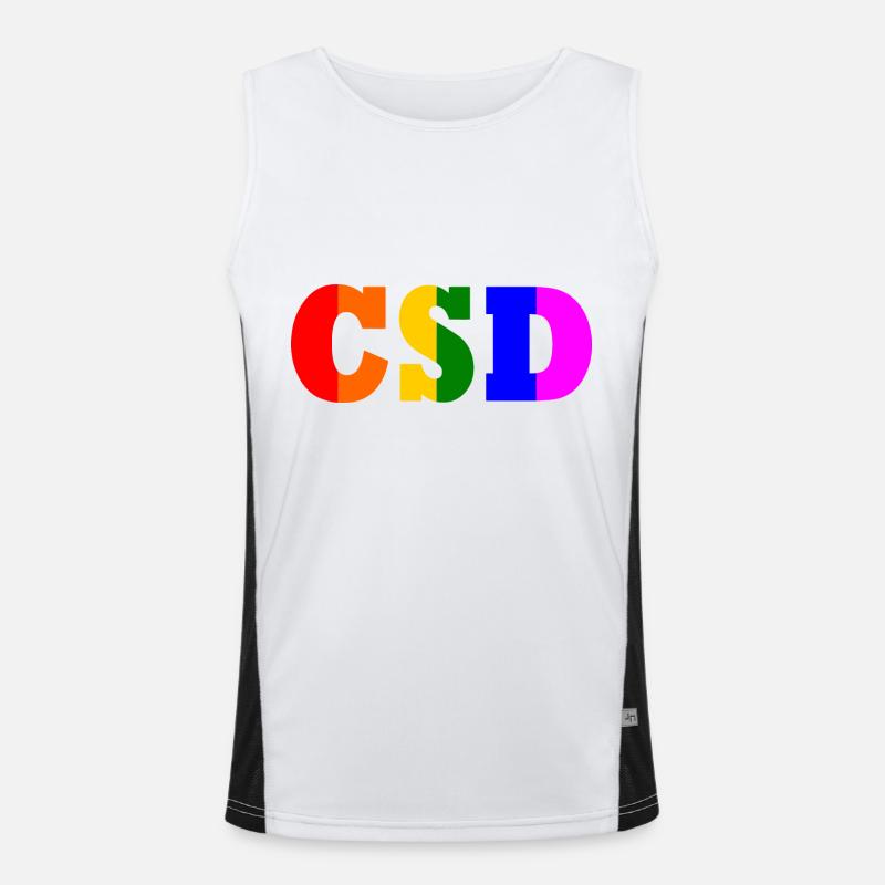 Csd Funktionelles Kontrast-Tank Top für Männer 