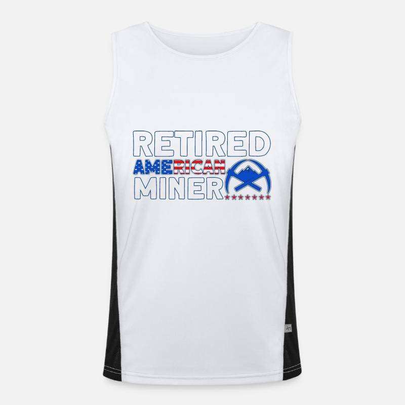 Mineurs Mines souterraines Exploitation minière souterraine Débardeur respirant contrasté Homme 