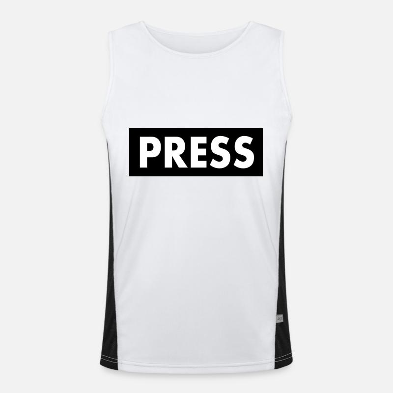 Press Funktionelles Kontrast-Tank Top für Männer 