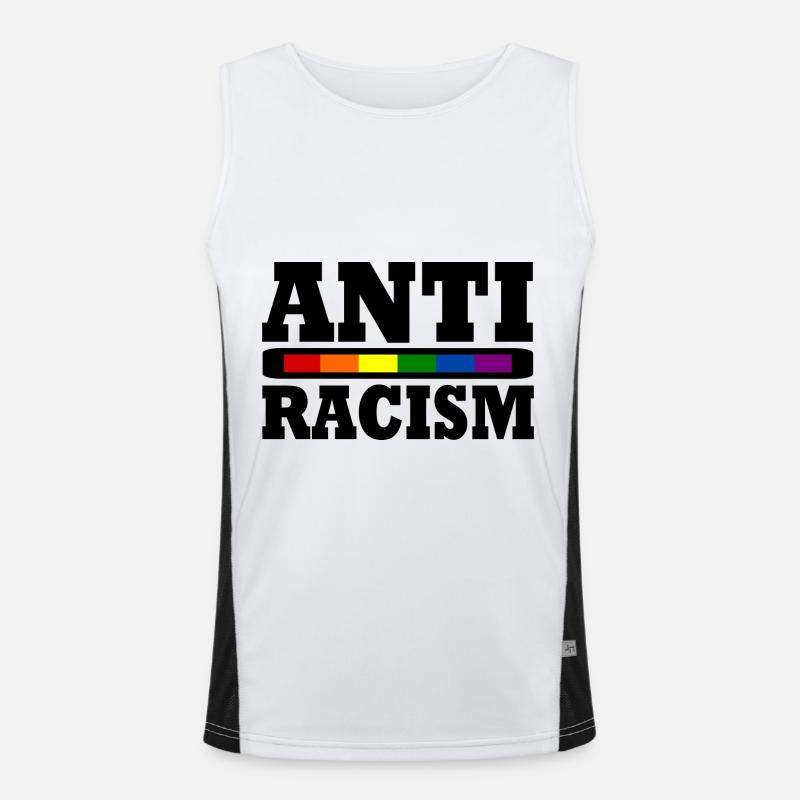 antiraciste Débardeur respirant contrasté Homme 