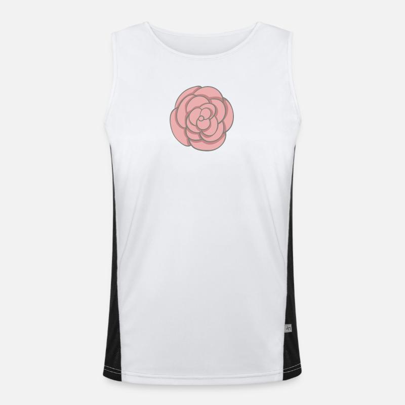Rose Débardeur respirant contrasté Homme 