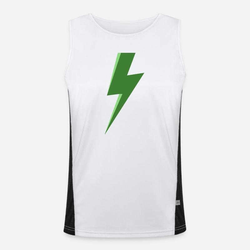 Eclair vert Débardeur respirant contrasté Homme 