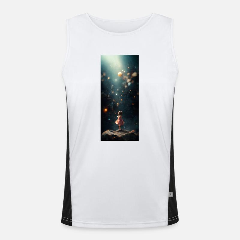 Mädchen Funktionelles Kontrast-Tank Top für Männer 