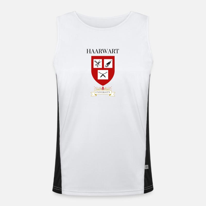 Haarwart University Funktionelles Kontrast-Tank Top für Männer 