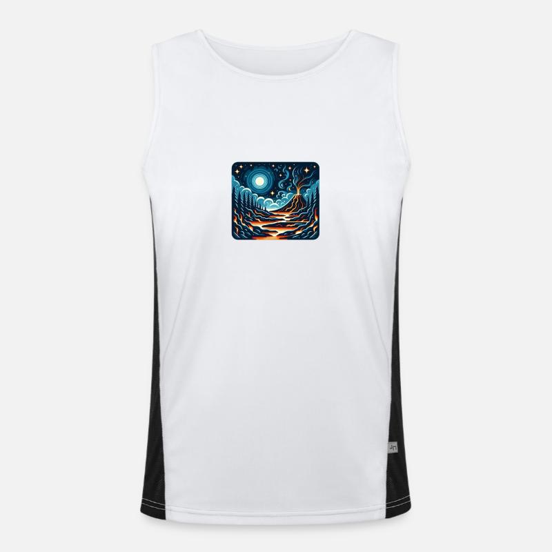 Vulkan Funktionelles Kontrast-Tank Top für Männer 