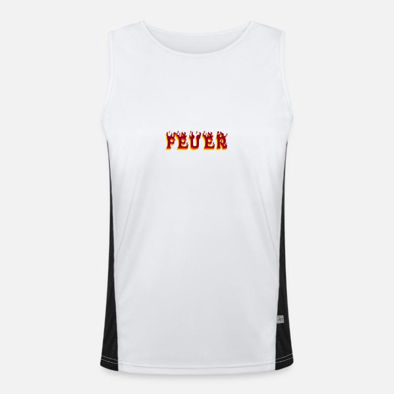 feuer Funktionelles Kontrast-Tank Top für Männer 