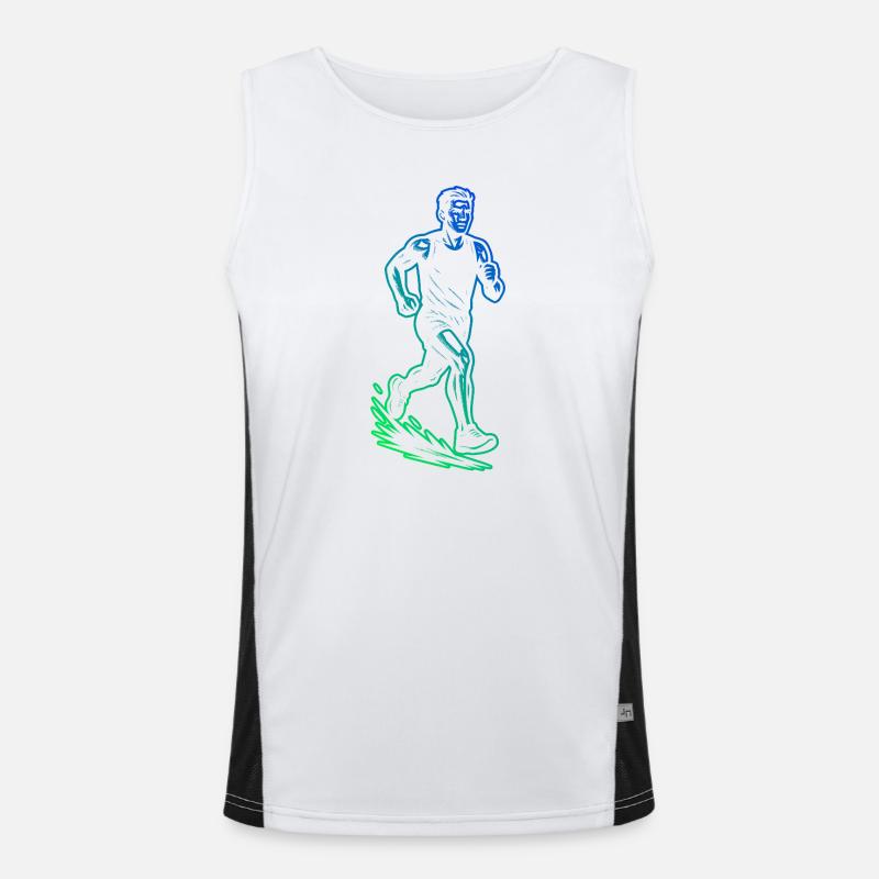 Easy Running Timeless Design Men's Functional Contrast Tank Top 