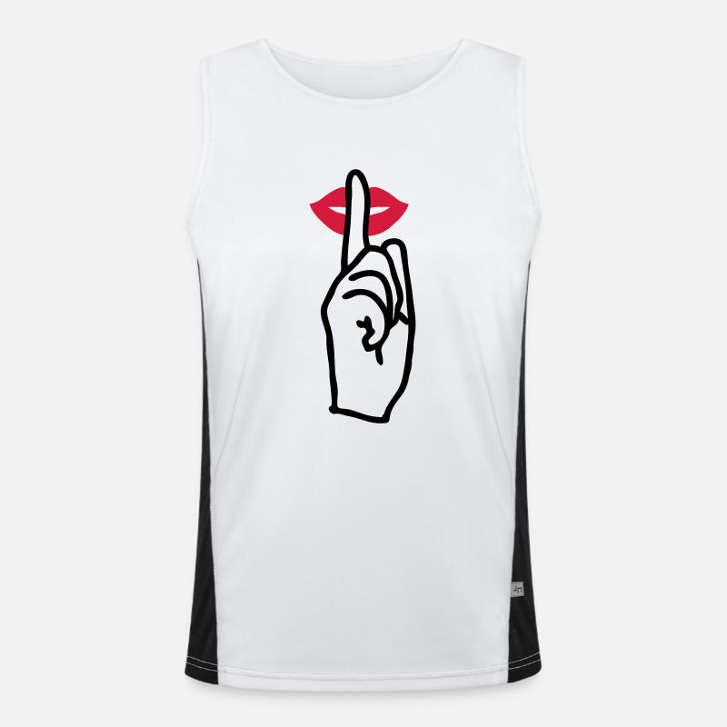 Bouche chut Débardeur respirant contrasté Homme 