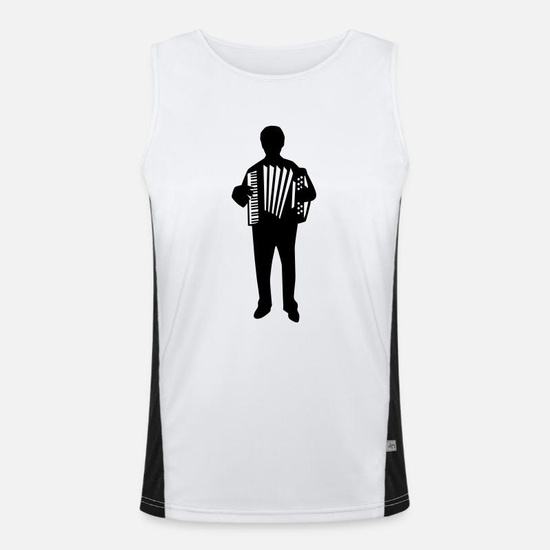 Accordion Men's Functional Contrast Tank Top 