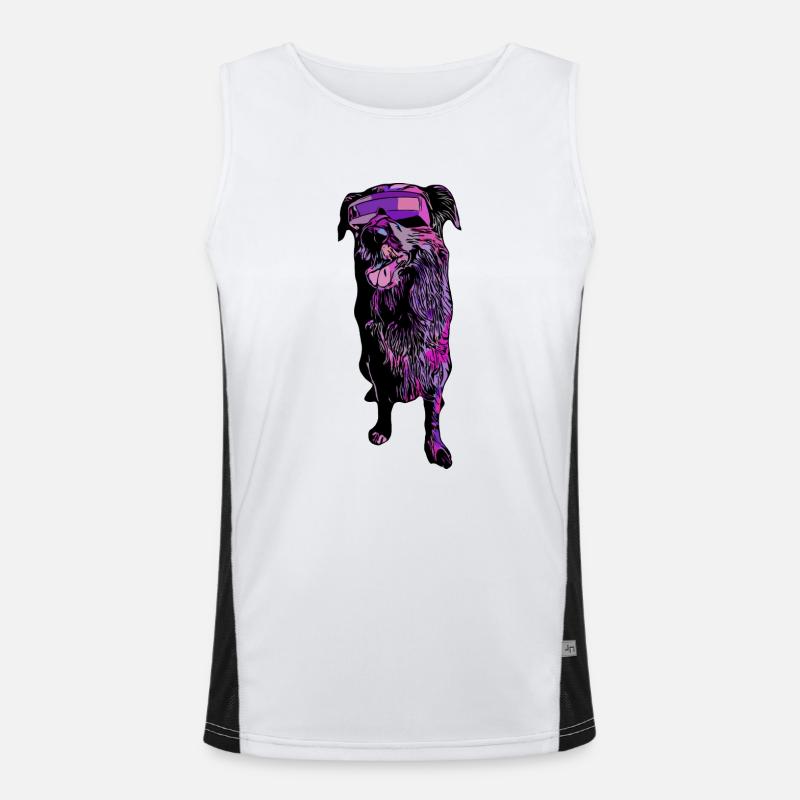 Good Boy Vector Design Funktionelles Kontrast-Tank Top für Männer 