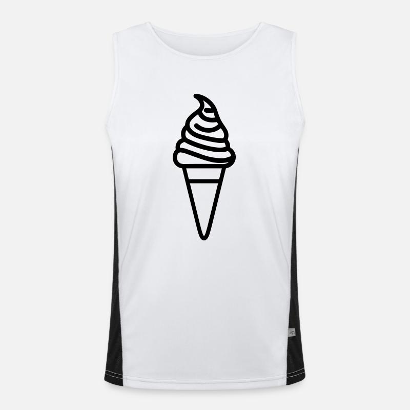 Eis Funktionelles Kontrast-Tank Top für Männer 