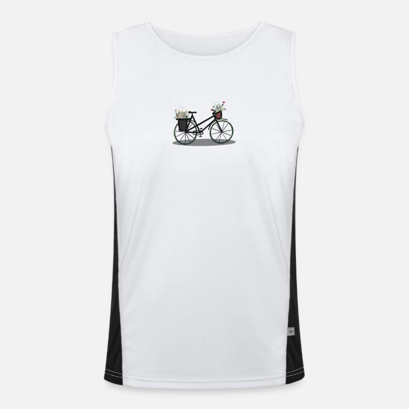 Flower Power Wheel Men's Functional Contrast Tank Top 