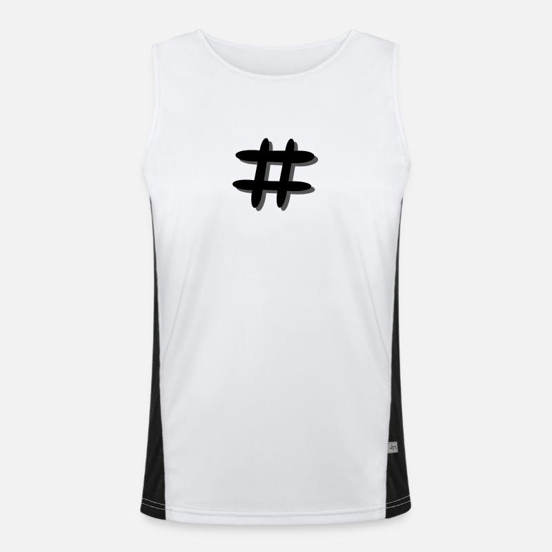 Hashtag Débardeur respirant contrasté Homme 