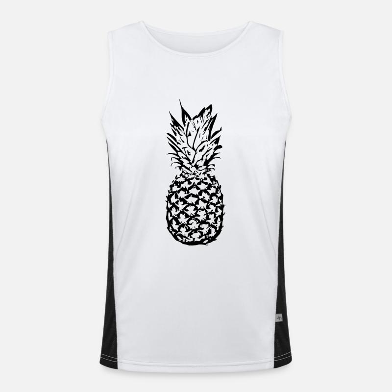 Ananas noir Débardeur respirant contrasté Homme 