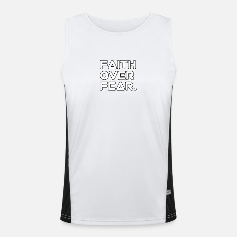 faithoverfear Funktionelles Kontrast-Tank Top für Männer 