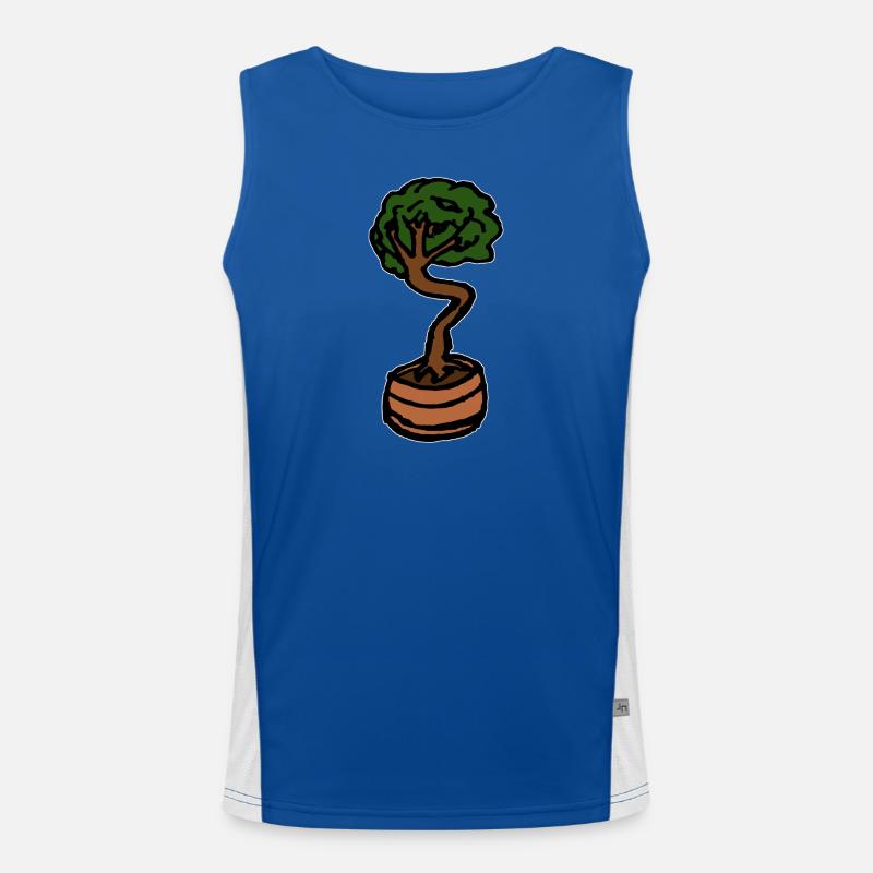 Small Tree Bonsai Men's Functional Contrast Tank Top 
