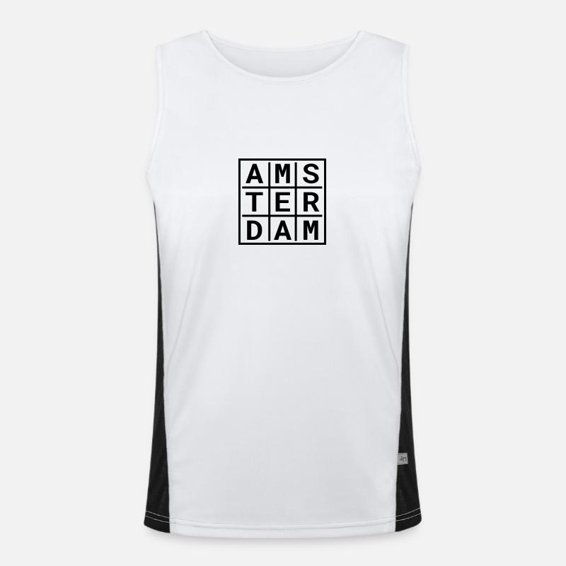 AMSTERDAM Men's Functional Contrast Tank Top 