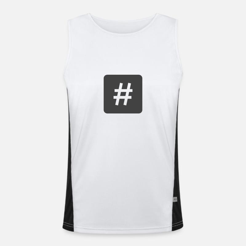 Hashtag Débardeur respirant contrasté Homme 