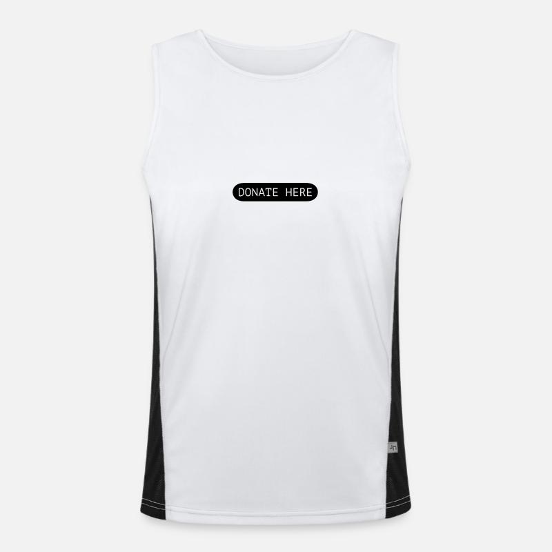 Donate here Men's Functional Contrast Tank Top 