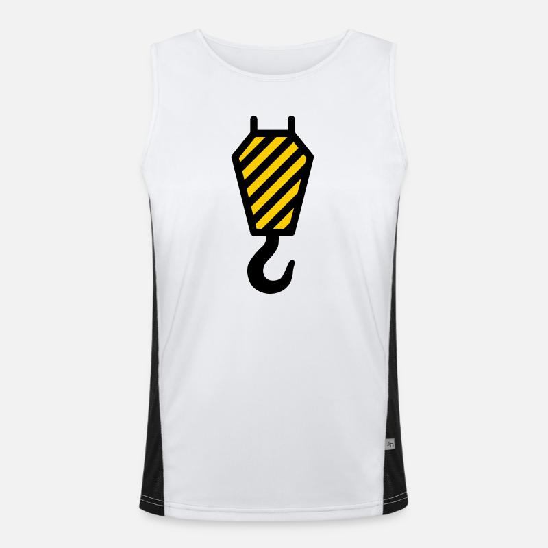 crane hook Men's Functional Contrast Tank Top 