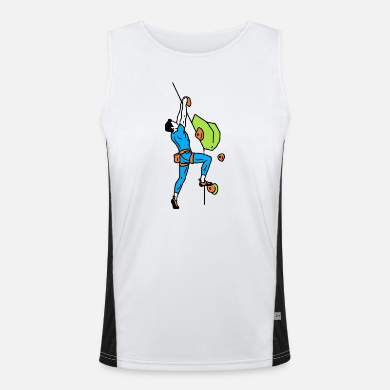 Steep wall climber Men's Functional Contrast Tank Top 