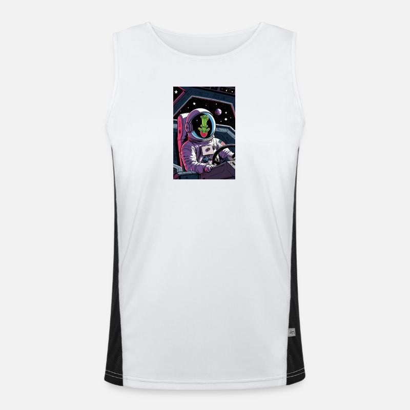 Cactus Alien dans l’espace Débardeur respirant contrasté Homme 